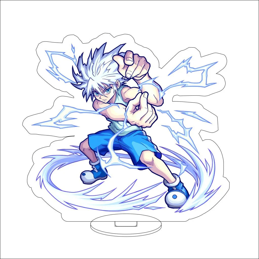 16CM Anime HUNTER x HUNTER Kite Kurapika Gon Freecss Killua Zoldyck Hisoka Cos Acrylic Figure Stand Ornaments Exquisite Gifts