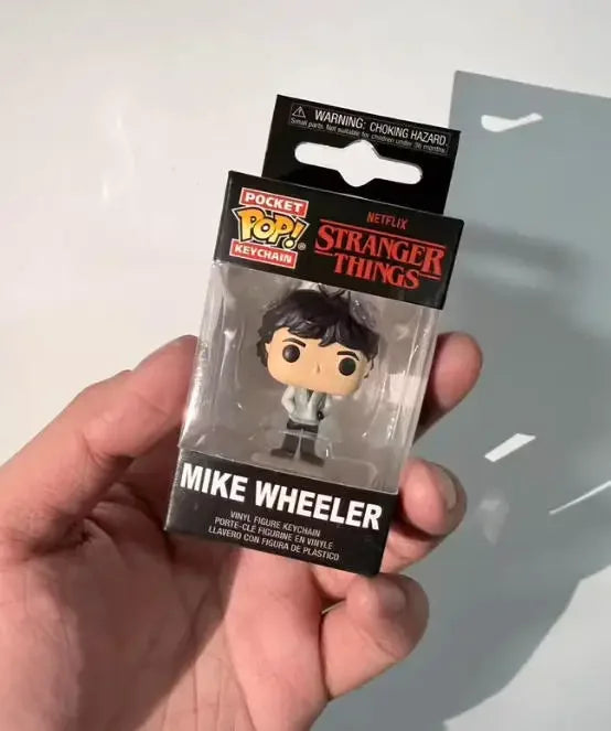Funko Pop Pocket MIKE WHEELER Keychains WILL BYERS Keychain Vinyl Figure Doll Collection Model Toys Children Xmas Carvinal Gift