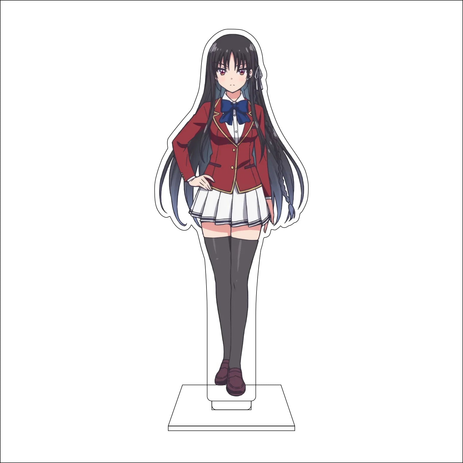 16CM Anime Classroom of the Elite Cosplay Acrylic Figure Stand Plate Ibuki Mio Karuizawa Kei Horikita Suzune Ornaments Gifts