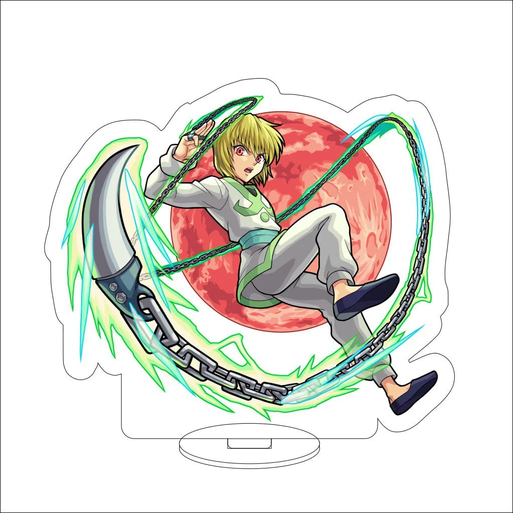 16CM Anime HUNTER x HUNTER Kite Kurapika Gon Freecss Killua Zoldyck Hisoka Cos Acrylic Figure Stand Ornaments Exquisite Gifts