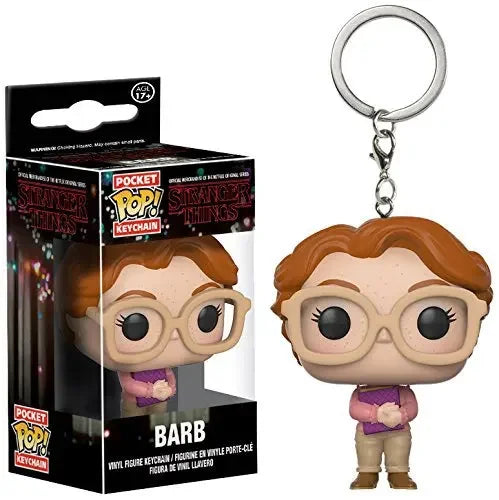 Funko POP NEW  ELEVEN Demogorgon DUSTIN Barb Steve Robin Keychain Toy Vinyl Figure Pocket Keychain Model Kid Toys
