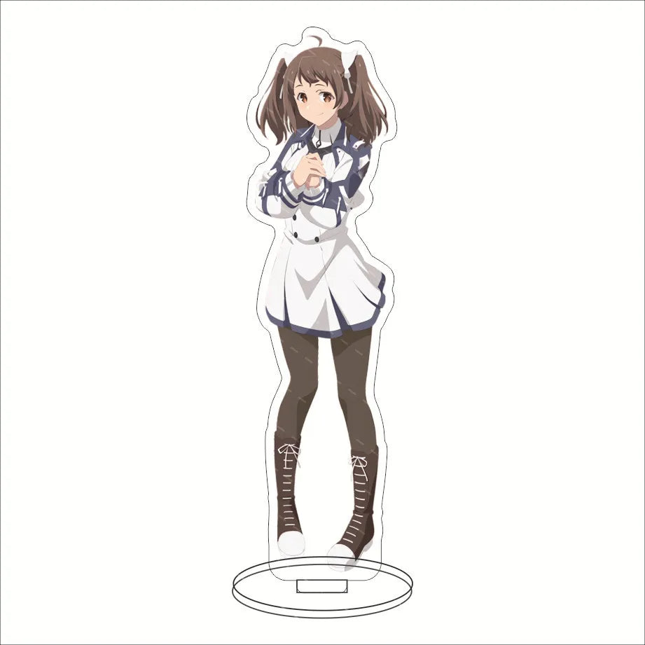16CM Anime Figure The Misfit of Demon King Academy Misha Necron Sasha Necron Misha Ilioroggo Cos Acrylic Stand Ornaments Gifts