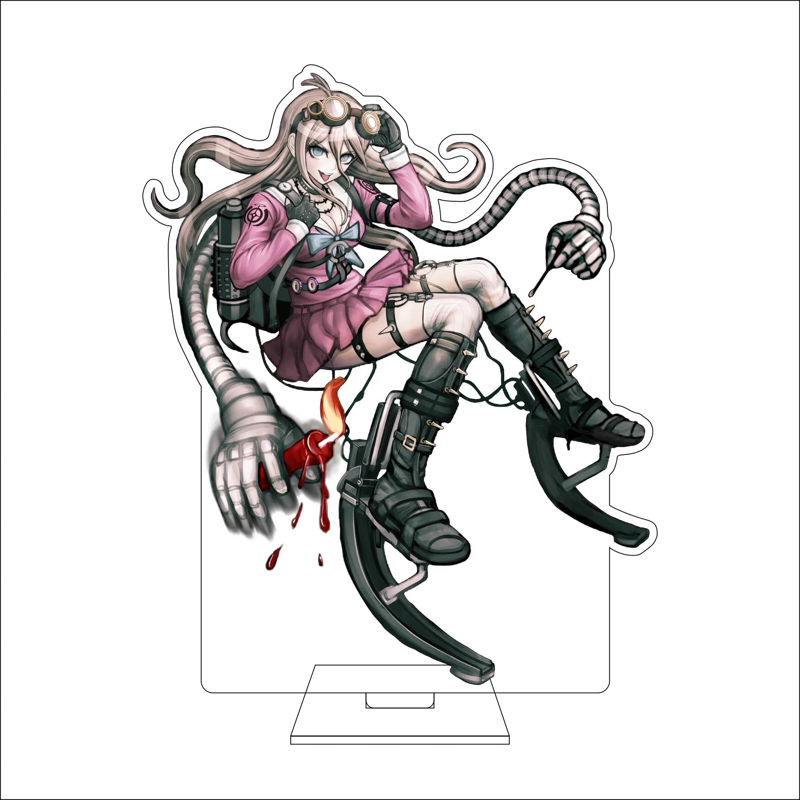 16CM Anime Danganronpa Cosplay Acrylic Figure Stand Plate Naegi Makoto Maizono Sayaka Genocider Syo Ornaments Gifts