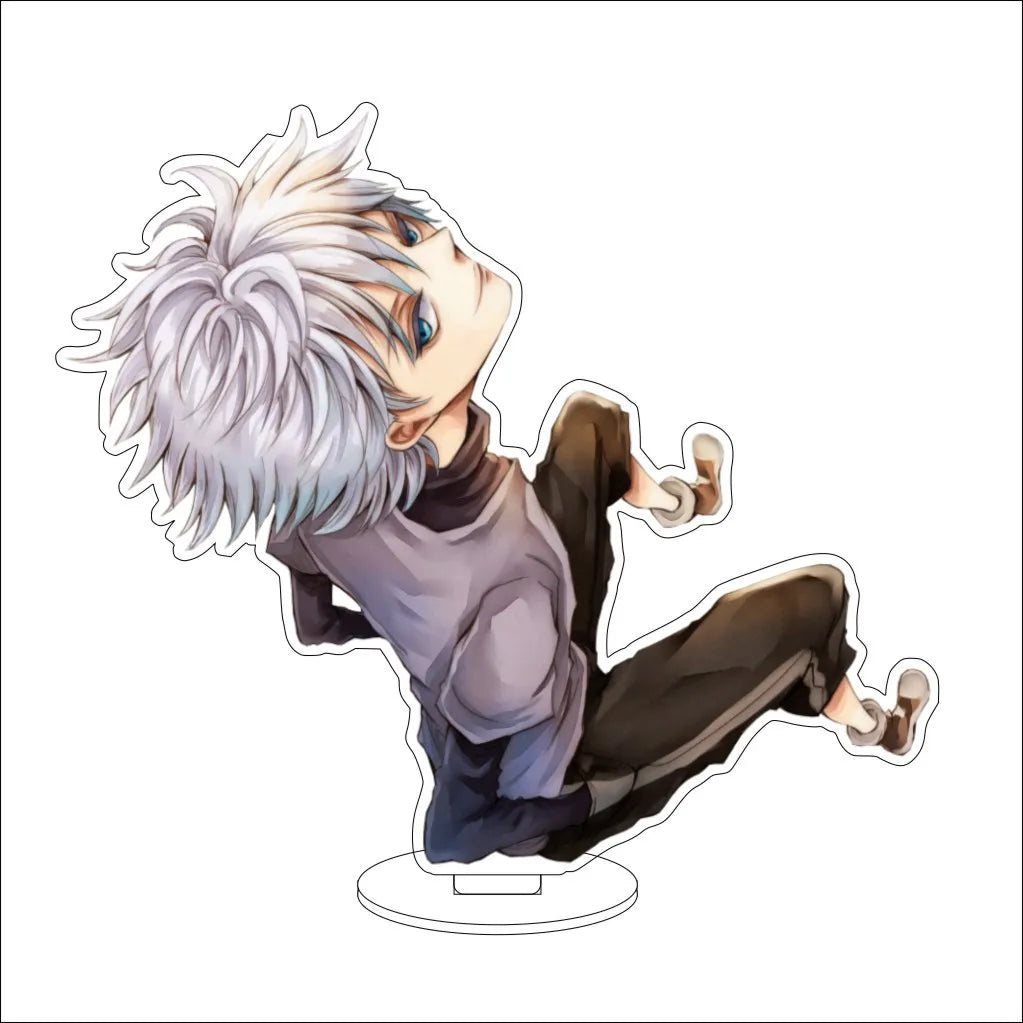 16CM Anime HUNTER x HUNTER Kite Kurapika Gon Freecss Killua Zoldyck Hisoka Cos Acrylic Figure Stand Ornaments Exquisite Gifts