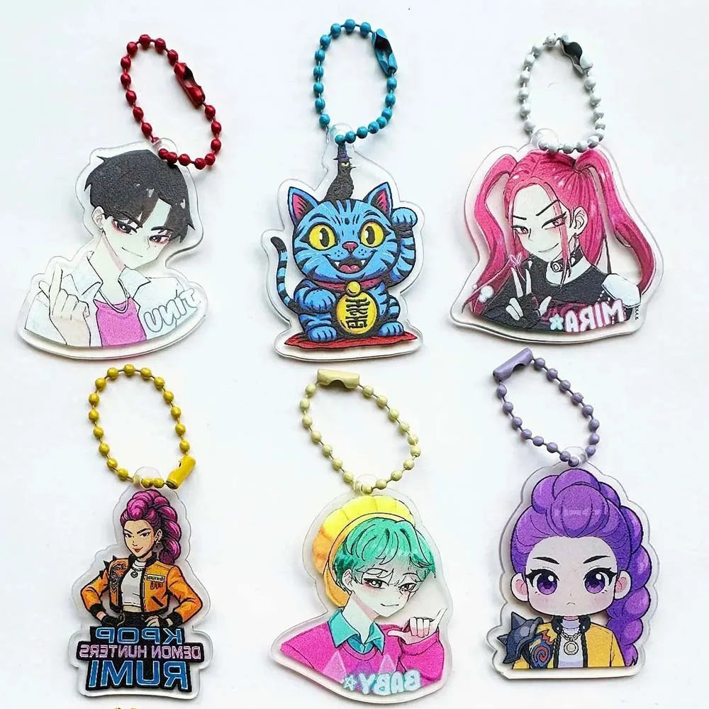 32 Pack Blind Bag Acrylic Keychain Mystery Grab Bag for School Backpack Anime Kids Gift Collectibl