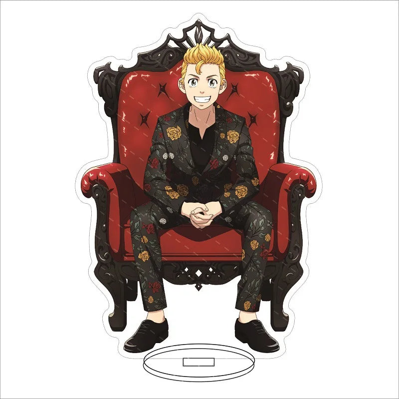 16CM Anime Figure ‌Tokyo Revengers Hanagaki Takemichi Matsuno Chifuyu Mikey‌ Basho Keisuke Cos Acrylic Stand Ornaments Gifts