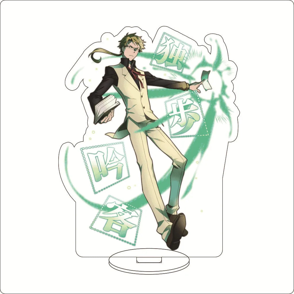 16CM Anime ‌Bungo Stray Dogs Nakajima Atsushi Dazai Osamu Kunikida Doppo Edogawa Ranpo Cos Acrylic Figure Stand Ornaments Gifts