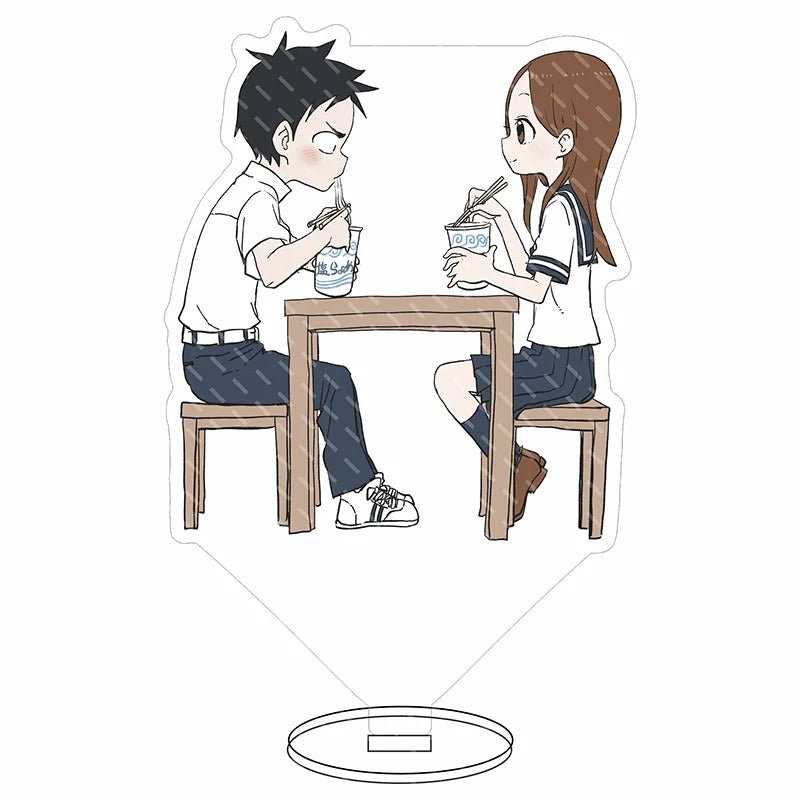16CM Anime Figure Teasing Master Takagi-san Nishikata Takagi Cos Acrylic Stand Ornaments Cute Chrismas Gifts
