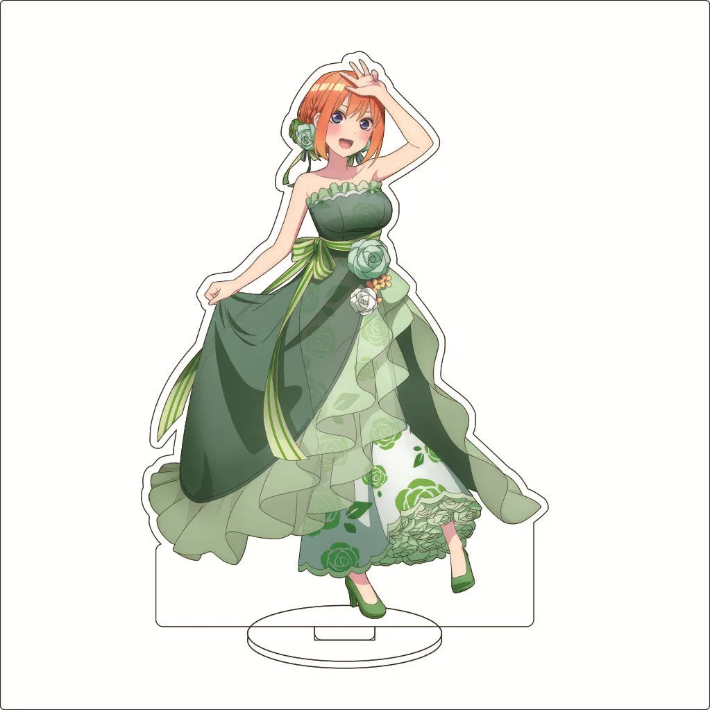 16CM Anime The Quintessential Quintuplets Nakano Nino Nakano Yotsuba Nakano Miku Nakano Ichika Cos Acrylic Figure Stand Ornament