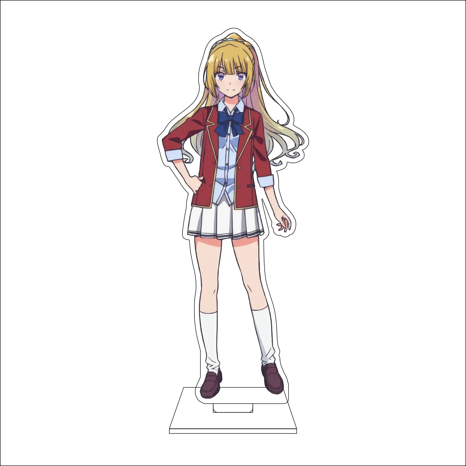 16CM Anime Classroom of the Elite Cosplay Acrylic Figure Stand Plate Ibuki Mio Karuizawa Kei Horikita Suzune Ornaments Gifts