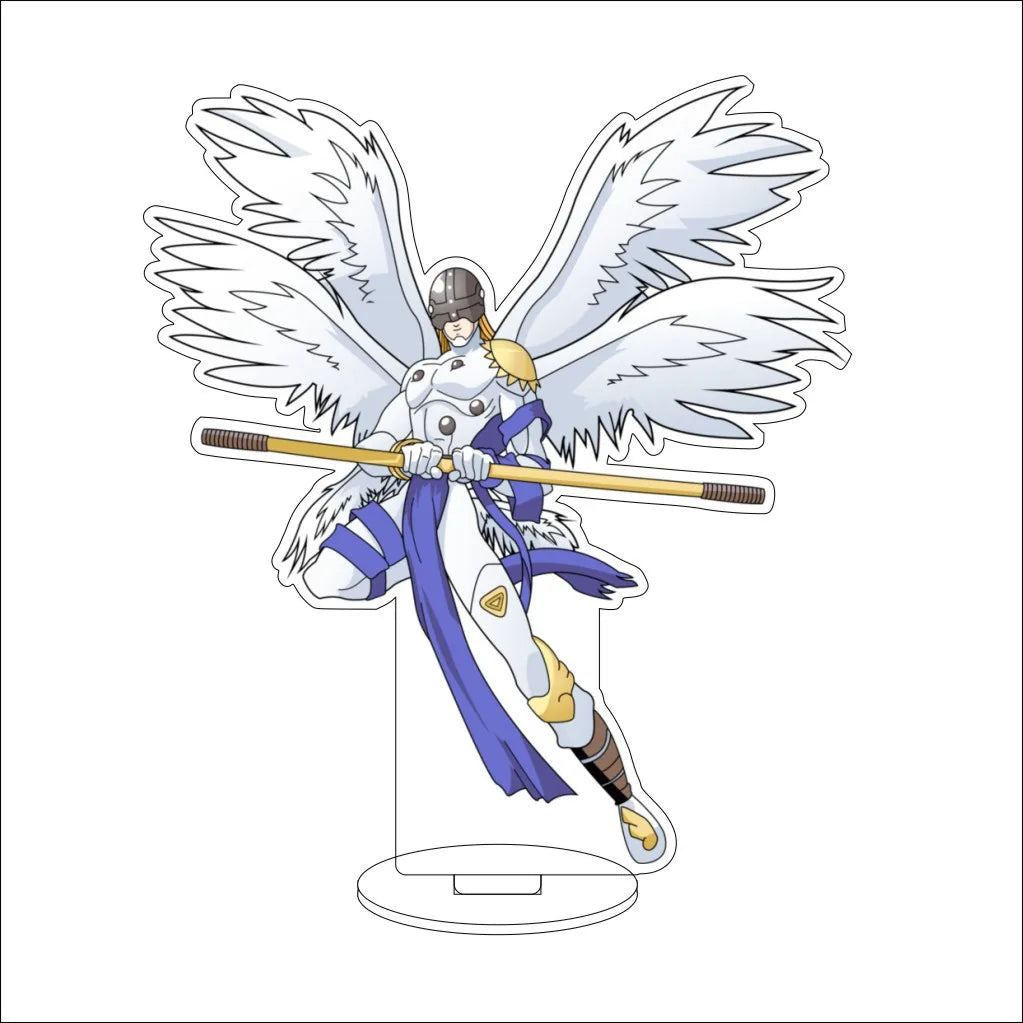 16CM Anime Digital Monster Hououmon Metal Greymon Drimogemon Cherubimon Cos Acrylic Figure Stand Ornaments Chirstmas Gifts