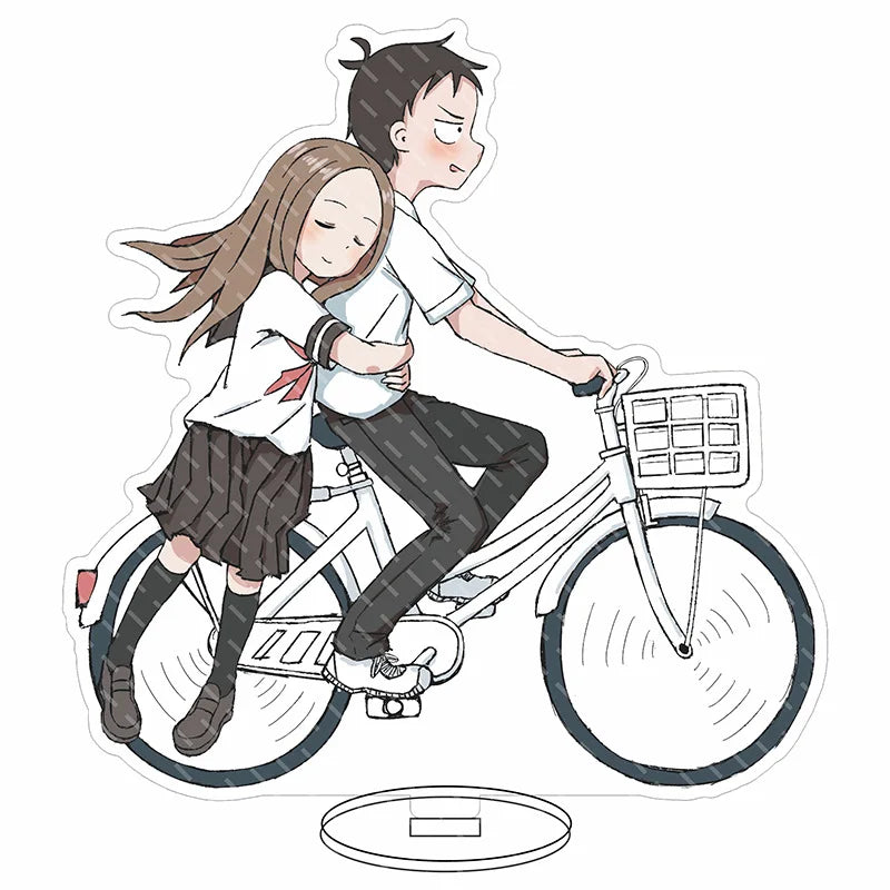 16CM Anime Figure Teasing Master Takagi-san Nishikata Takagi Cos Acrylic Stand Ornaments Cute Chrismas Gifts