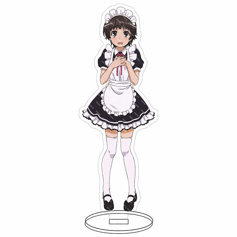 16CM Anime Figure A Certain Scientific Railgun‌ Misaka Mikoto Shirai Kuroko Uiharu Kazari Cos Acrylic Stand Ornaments Gifts