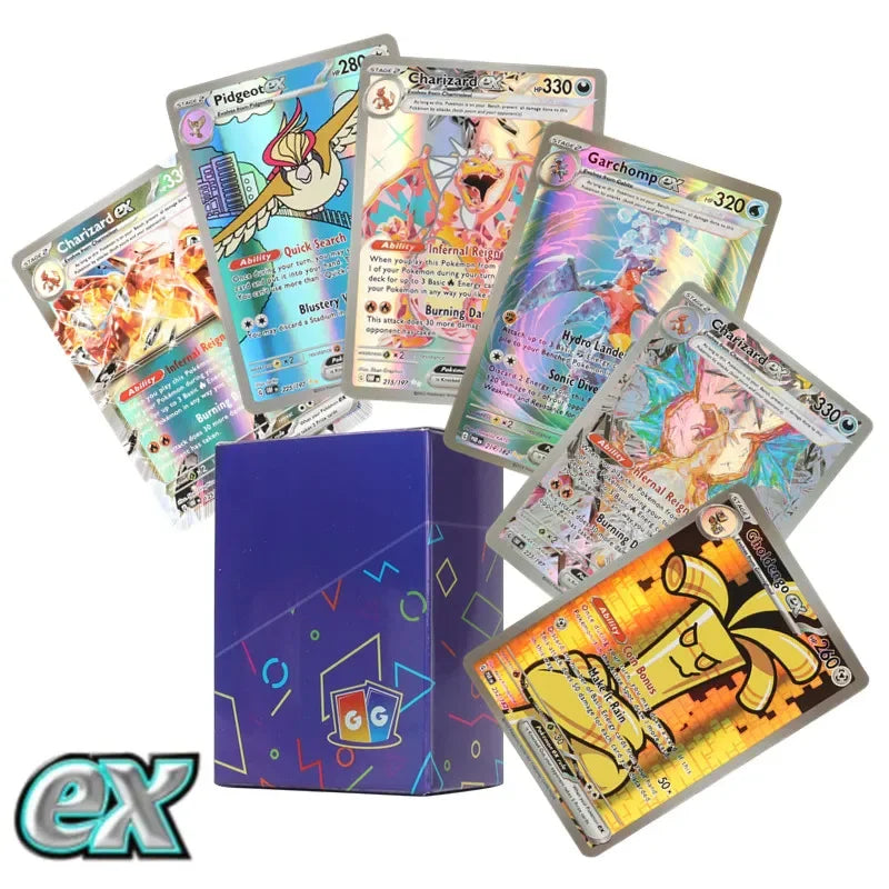 60/100Pcs English Pokemon Cards GX Tag Team Vmax EX Mega Shining Game Battle Carte Trading Collection Cards Toys Children Gifts