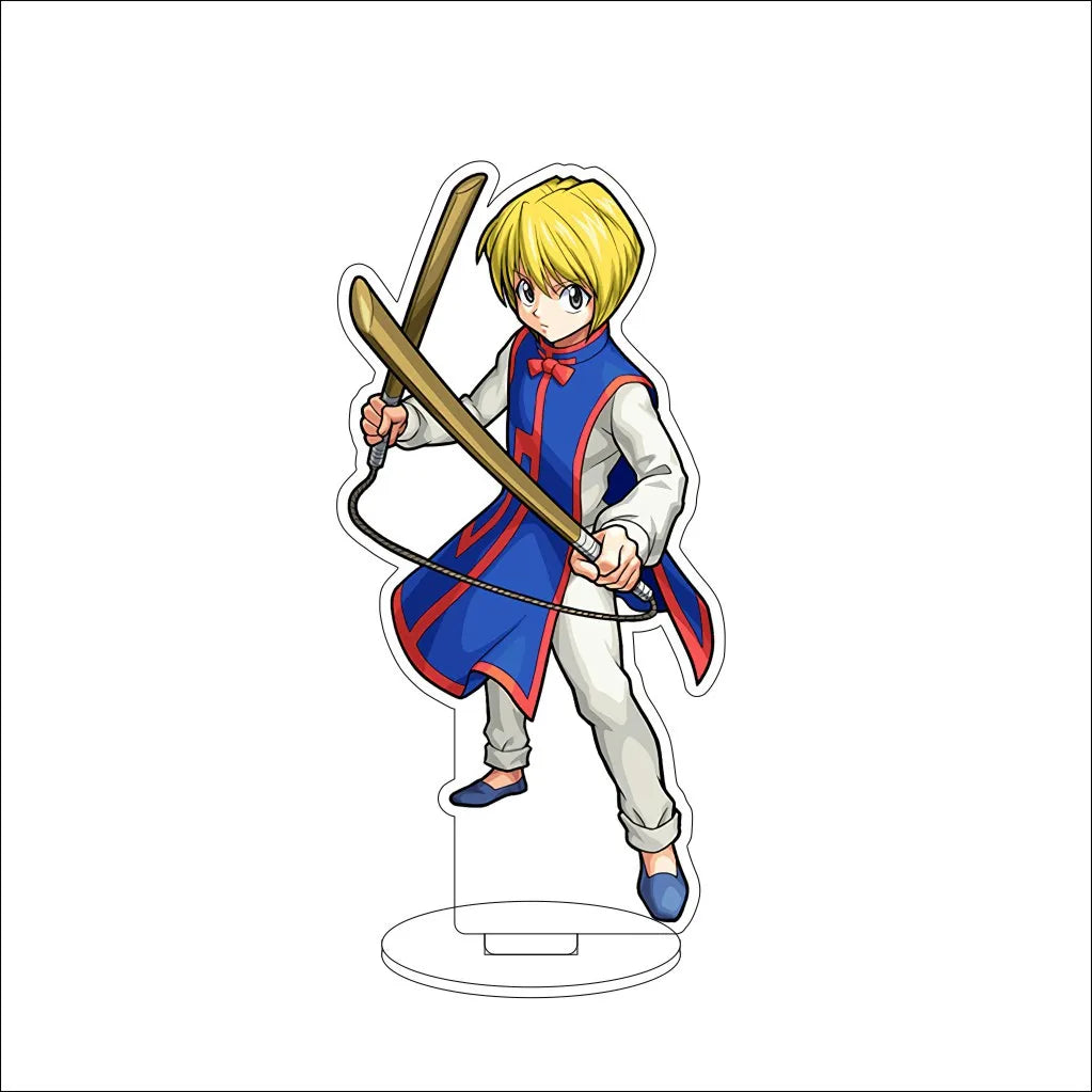 16CM Anime HUNTER x HUNTER Kite Kurapika Gon Freecss Killua Zoldyck Hisoka Cos Acrylic Figure Stand Ornaments Exquisite Gifts