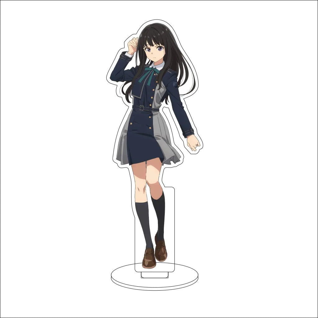 16CM Anime Lycoris Recoil Nishikigi Chisato Inoue Takina Nakahara Mizuki Kurumi Cos Acrylic Figure Stand Ornaments Gifts
