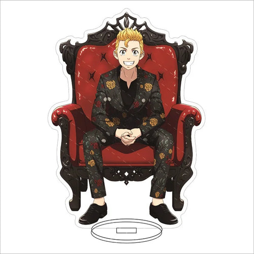 16CM Anime Figure ‌Tokyo Revengers Hanagaki Takemichi Matsuno Chifuyu Mikey‌ Basho Keisuke Cos Acrylic Stand Ornaments Gifts