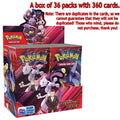 360Pcs Pokemon Card Prismatic Evolutions Scarlet Violet 151 Destined Rivals Black Bolt English Booster Battle Transaction Card