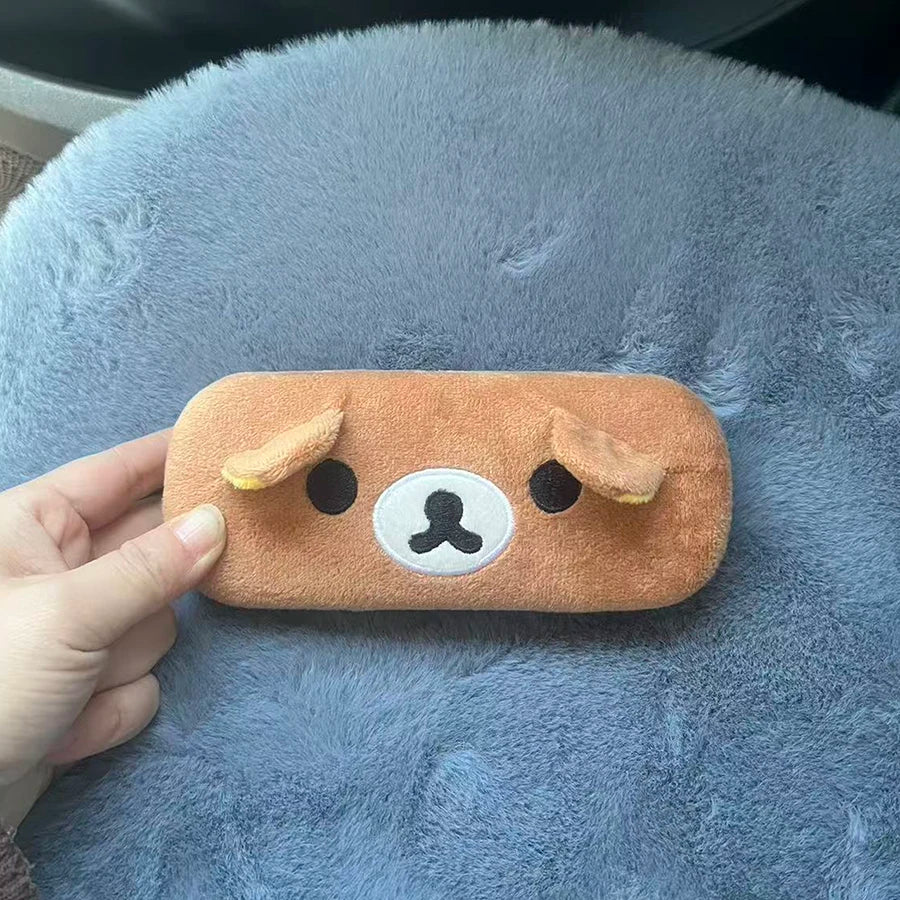 Bear Plush Glasses Case Cartoon Anime Sunglasses Case Organizer Cute Kawaii Glasses Box Spectacle Eyeglass Cases