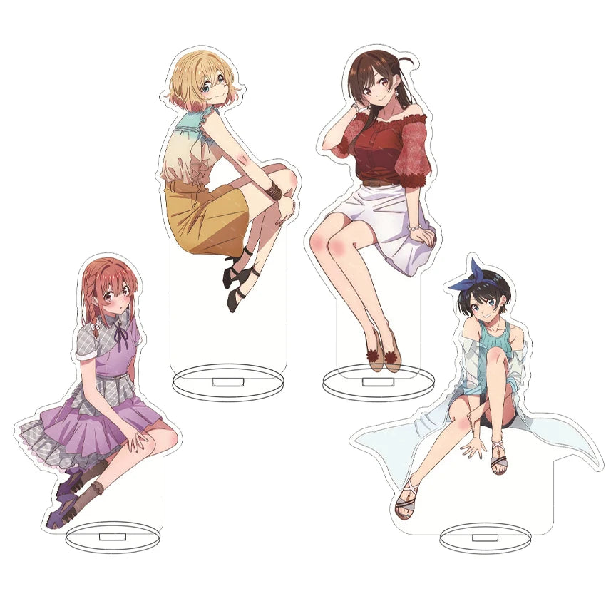 16CM Anime Figure Rent-A-Girlfriend‌ Mizuhara Chizuru Nanami Mami Sarashina Ruka Sakurasawa Sumi Cos Acrylic Stand Ornaments