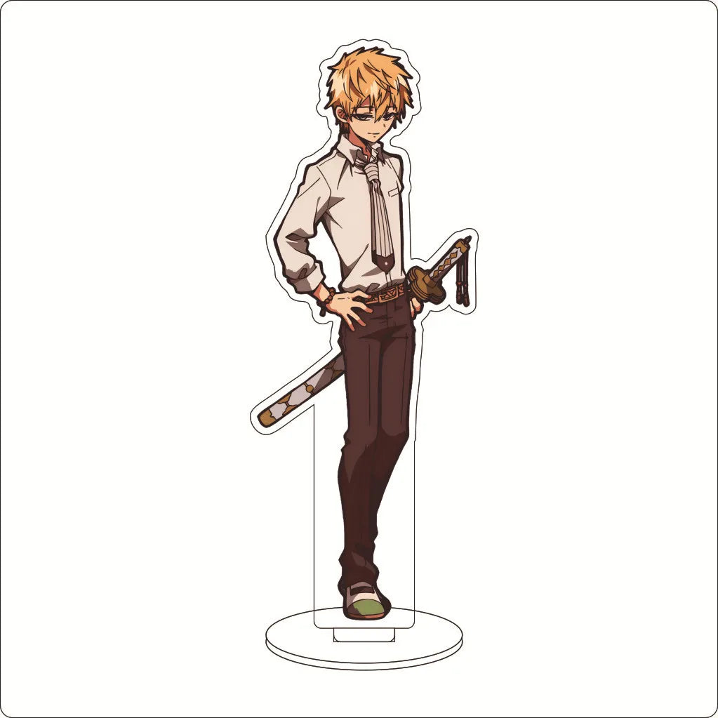 16CM Anime Toilet bound Hanako kun‌ Minamoto Kou Akane Aoi Nanamine Sakura Cos Acrylic Figure Stand Ornaments Chirstmas Gifts