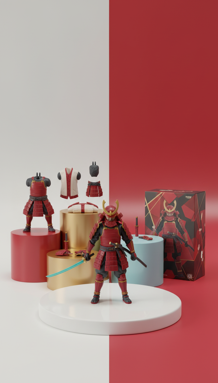 Crimson Ronin limited-edition PVC figure