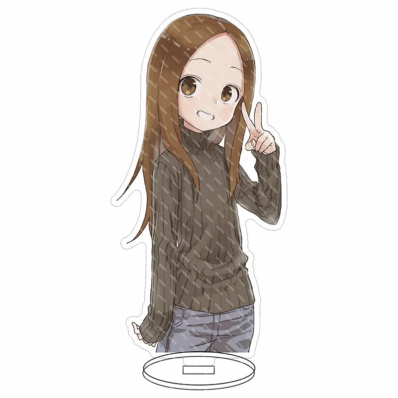 16CM Anime Figure Teasing Master Takagi-san Nishikata Takagi Cos Acrylic Stand Ornaments Cute Chrismas Gifts