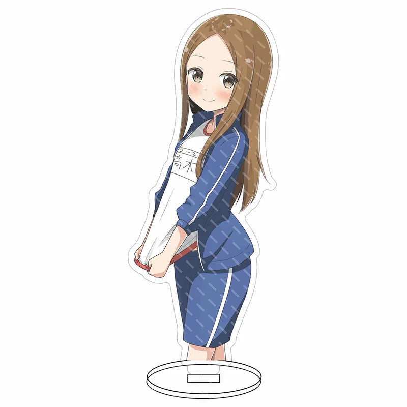 16CM Anime Figure Teasing Master Takagi-san Nishikata Takagi Cos Acrylic Stand Ornaments Cute Chrismas Gifts