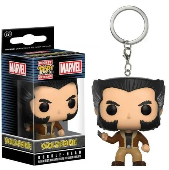 FUNKO POP The Avengers Marvels Iron Man Rocket Spider-man Hulk Loki Thor Captain America Panther Pocket Keychain Model Toys Gift