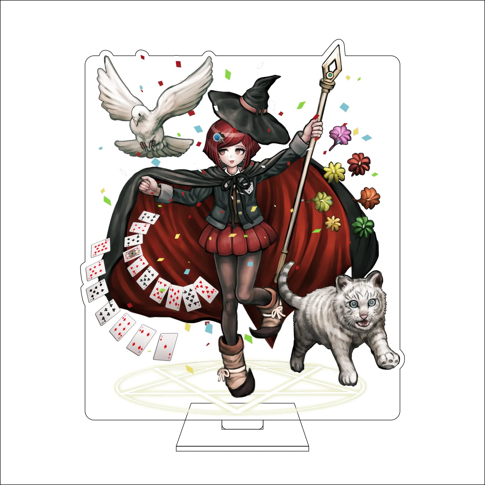 16CM Anime Danganronpa Cosplay Acrylic Figure Stand Plate Toko Fukawa Mondo Owada Maizono Sayaka Kirigiri Kyoko Ornaments Gifts