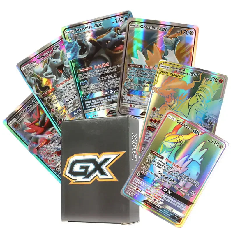 60/100Pcs English Pokemon Cards Shining MEGA GX Vmax TAG EX Vstar V Collection Cards Toys Children Gift