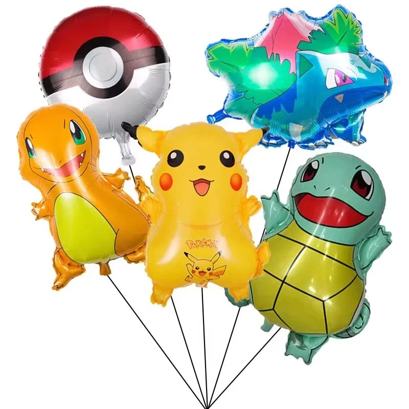 Giant PokeMons Theme Foil Balloons Birthday Party Decoration for Kids Birthday Party Gift Favors photo booth Baby Shower Balloon