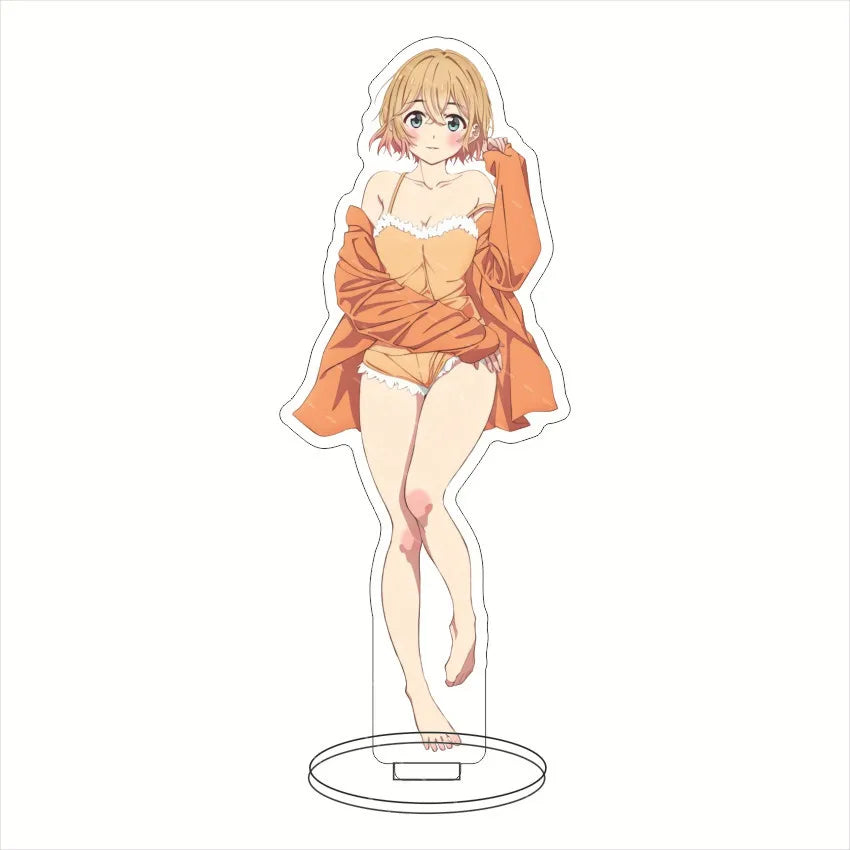 16CM Anime Figure Rent A Girlfriend‌ Mizuhara Chizuru Sarashina Ruka Nanami Mami Sakurasawa Sumi Cos Acrylic Stand Ornaments