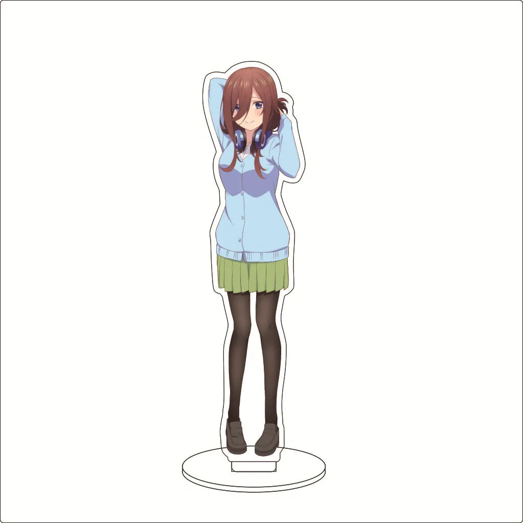 16CM Anime The Quintessential Quintuplets Nakano Nino Nakano Yotsuba Nakano Miku Nakano Ichika Cos Acrylic Figure Stand Ornament
