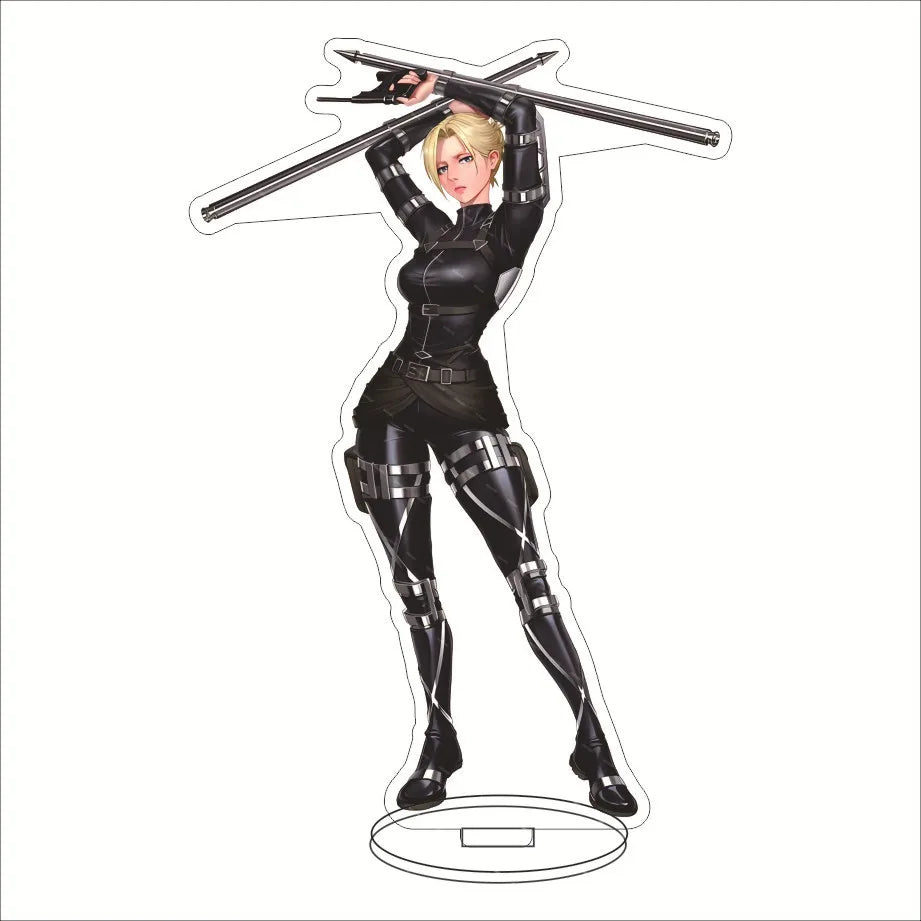 16CM Anime Figure ‌Attack on Titan Eren Jaeger Mikasa Ackerman Armin Arlert Levi Ackerman Cos Acrylic Stand Ornaments Gifts