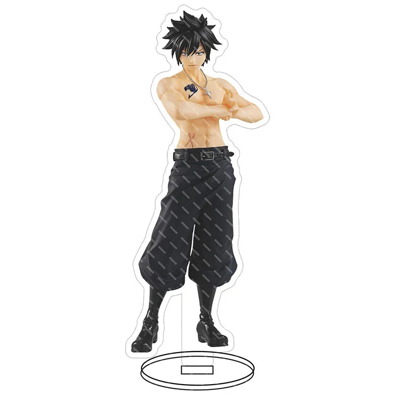 16CM Anime Figure FAIRY TAIL Natsu Dragneel Lucy Heartfilia Erza Scarlet Wendy Marvell Cos Acrylic Big Stand Ornaments Gifts
