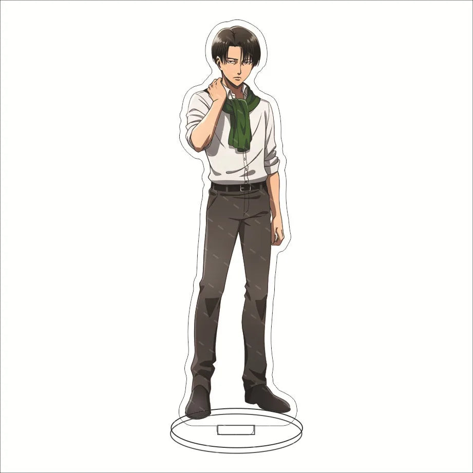 16CM Anime Figure ‌Attack on Titan Eren Jaeger Mikasa Ackerman Armin Arlert Levi Ackerman Cos Acrylic Stand Ornaments Gifts