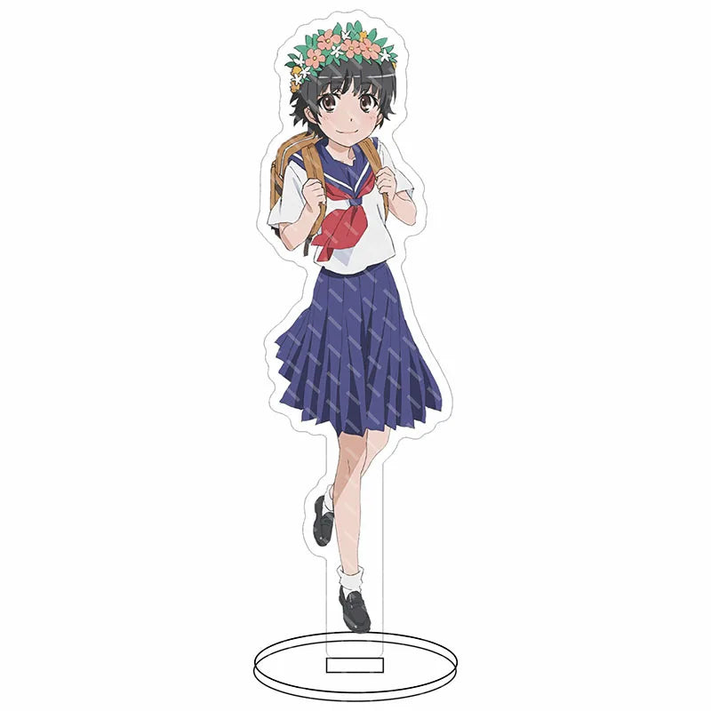 16CM Anime Figure A Certain Scientific Railgun‌ Misaka Mikoto Shirai Kuroko Uiharu Kazari Cos Acrylic Stand Ornaments Gifts