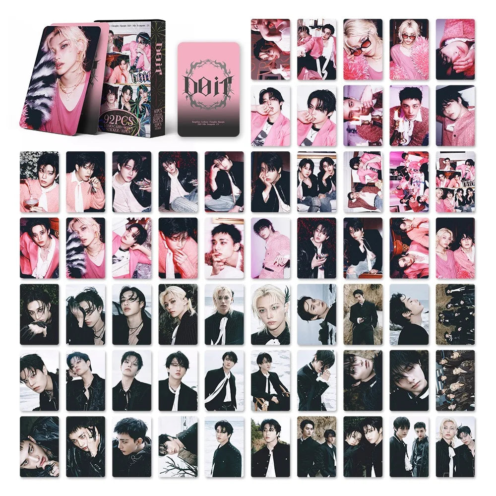 30/92Pcs Kpop Hot Boy Group New Album "DO IT" Photocards Lomo Cards Hyunjin Felix LeeKnow Han BangChan Photo Album Fans Gifts