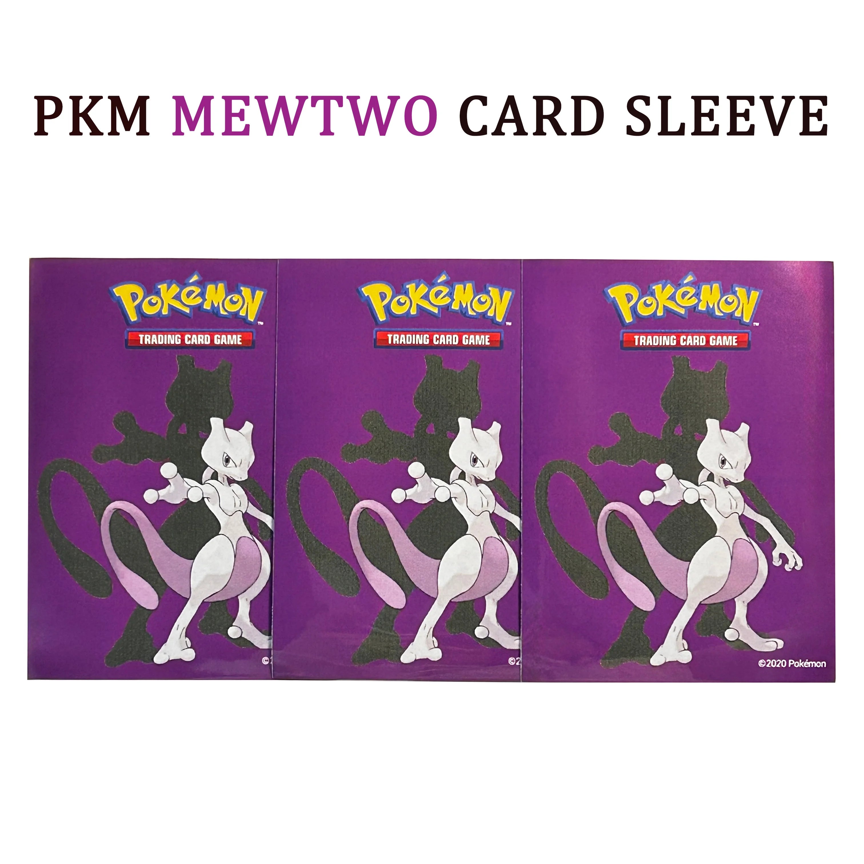 60pcs 66x91mm Pokemon Cute Animes Cards Protector Sleeves PTCG High Quality Trading Card Broad Game Cover Toy Gifts Gengar/Mew