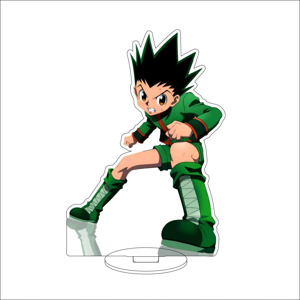 16CM Anime HUNTER x HUNTER Kite Kurapika Gon Freecss Killua Zoldyck Hisoka Cos Acrylic Figure Stand Ornaments Exquisite Gifts