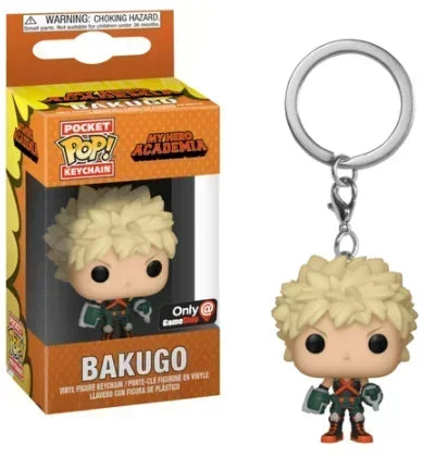 Funko Pop Keychain Toy My Hero Academia Deku Kyoka Jiro Neito Monoma Izuku Midoriya Shoto Todoroki All Might Bakugo PVC Toys