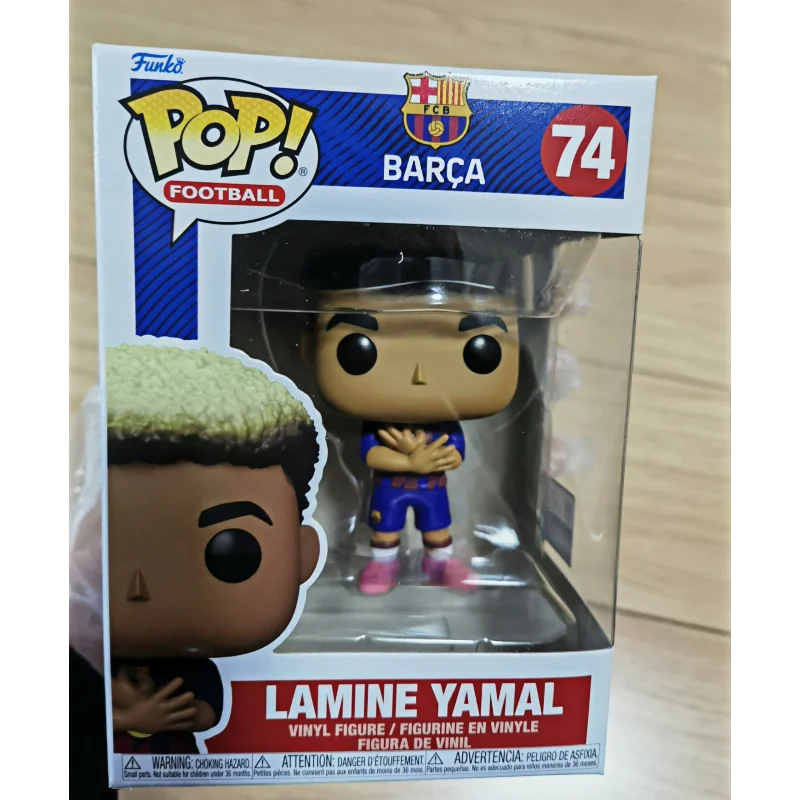 Original Funko Pop Lamine Yamal Figure FC Barcelona La Liga Football Collectible Figurine Desktop Ornament Perfect New Year Gift