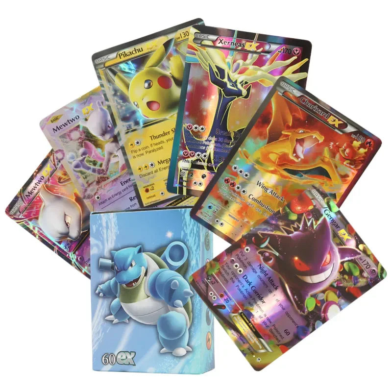 60/100Pcs English Pokemon Cards Shining MEGA GX Vmax TAG EX Vstar V Collection Cards Toys Children Gift
