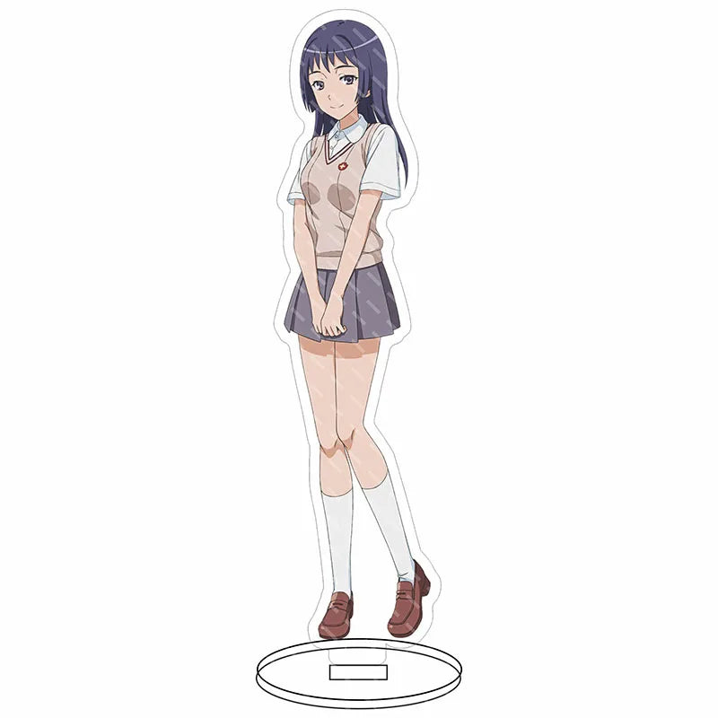 16CM Anime Figure A Certain Scientific Railgun‌ Misaka Mikoto Shirai Kuroko Uiharu Kazari Cos Acrylic Stand Ornaments Gifts