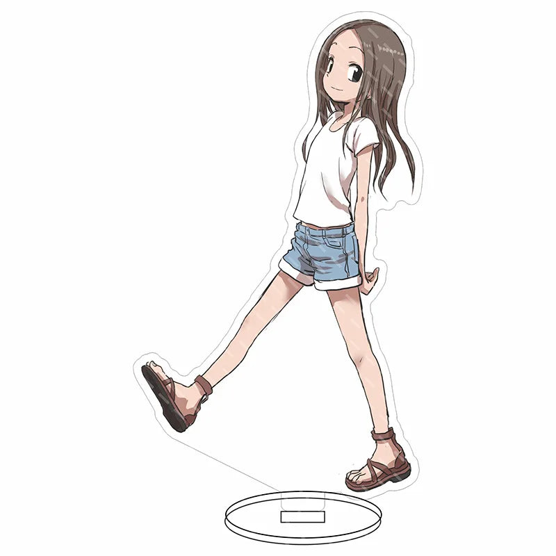 16CM Anime Figure Teasing Master Takagi-san Nishikata Takagi Cos Acrylic Stand Ornaments Cute Chrismas Gifts