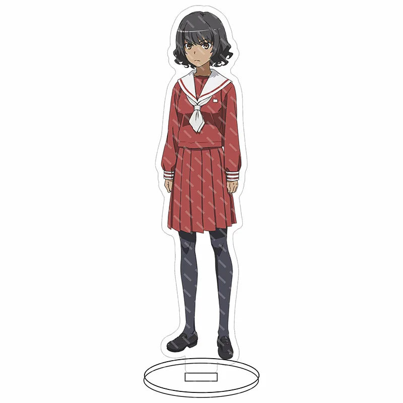 16CM Anime Figure A Certain Scientific Railgun‌ Misaka Mikoto Shirai Kuroko Uiharu Kazari Cos Acrylic Stand Ornaments Gifts