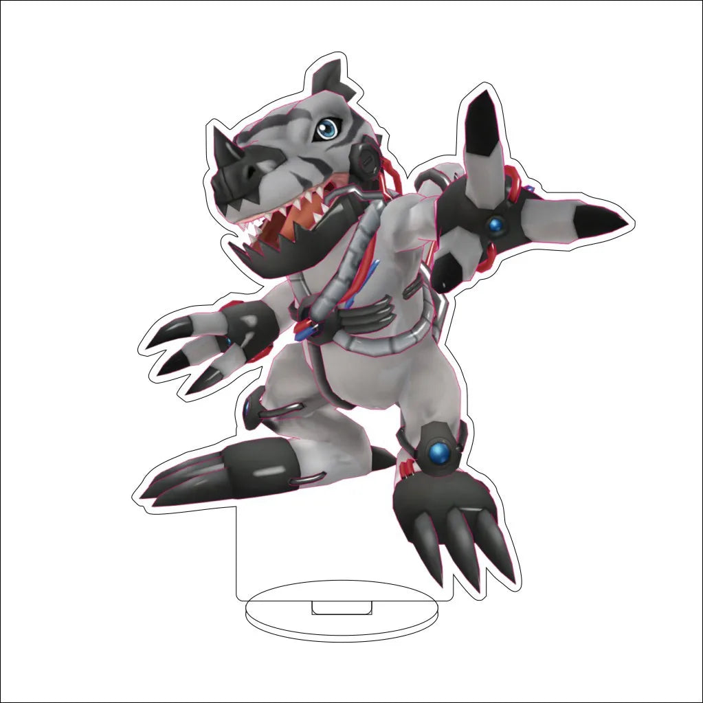 16CM Anime Digital Monster Hououmon Metal Greymon Drimogemon Cherubimon Cos Acrylic Figure Stand Ornaments Chirstmas Gifts