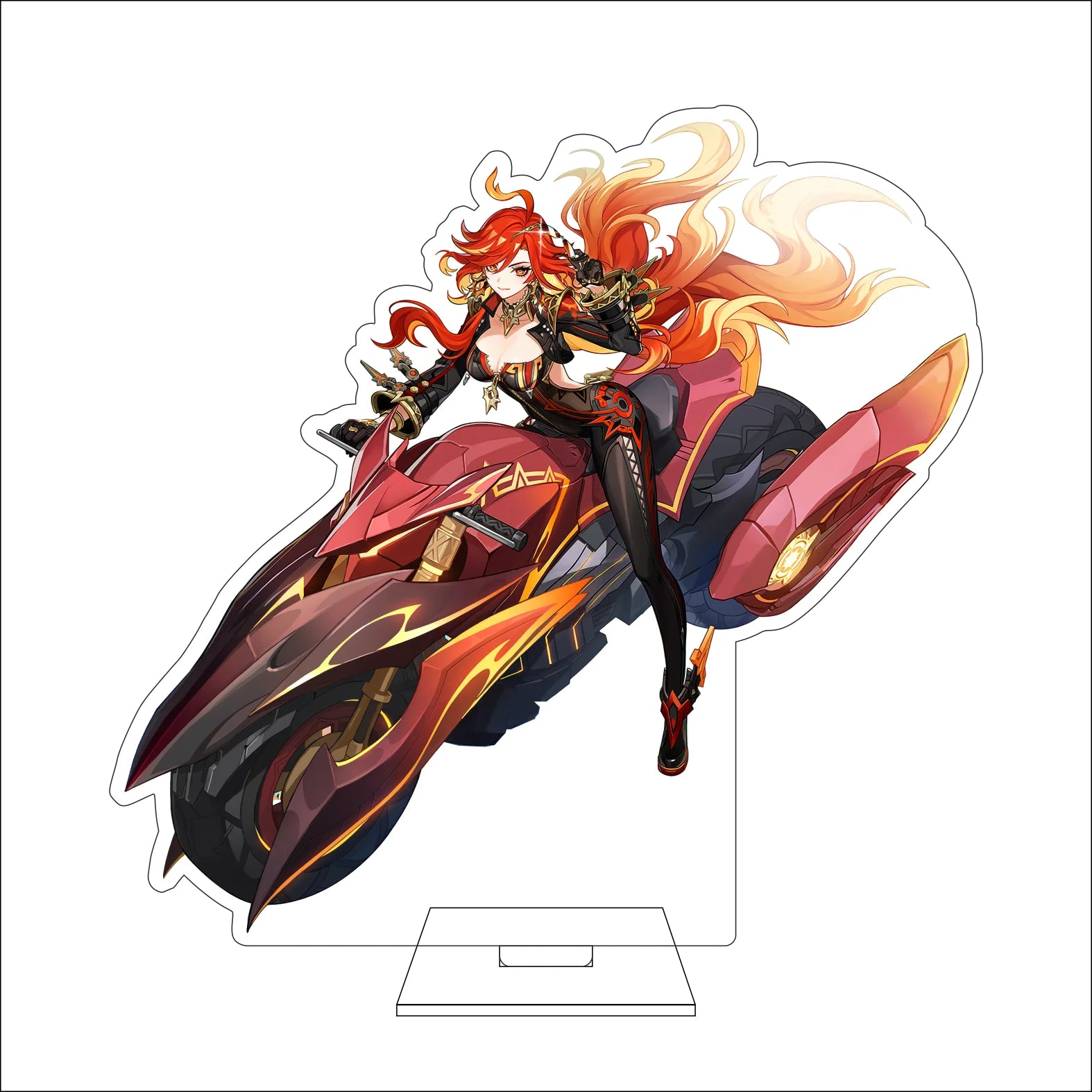16CM Anime Genshin Impact Cosplay Acrylic Figure Stand Plate Mavuika Ornaments Gifts