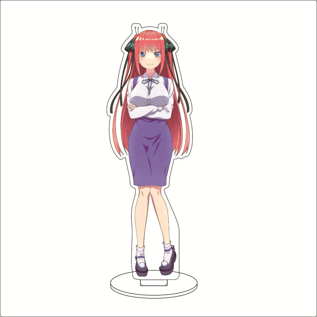 16CM Anime The Quintessential Quintuplets Nakano Nino Nakano Yotsuba Nakano Miku Nakano Ichika Cos Acrylic Figure Stand Ornament